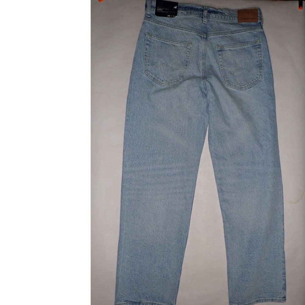 American Eagle Men's Athletic Straight Easyflex Jeans Medium Vintage 30x34 New - Picture 4 of 7